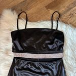 Windsor  Keep It Bold Satin Mini Dress In Black Photo 4