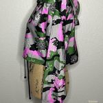 Koral  Womens Paisley Camo Clover Energy Active Crop Hoodie Bandana Troop sz S Photo 60