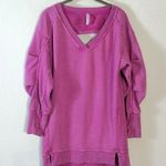 Anthropologie Daily Practice Long Sleeve Batwing Sweatshirt Dress Pink Size XS Photo 5