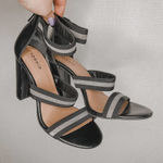 Torrid  | Strappy Black‎ High Heel Shoes Sparkley 9.5W Photo 0