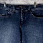 The Limited  Dark Wash Flare Jean Womens 8 (32X32) Mid Rise Button Flap Pockets Photo 3