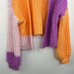 Wild Fable  Chunky Sweater Sherbet Crop Open Cardigan long sleeves open front XXL Photo 4