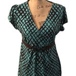 Apt. 9 Retro style belted faux-wrap blouse. Photo 0