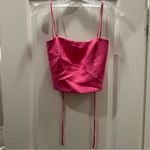 ZARA  Flowy Pink Strappy Back Crop Top Size: S Photo 3
