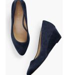 Talbots NEW  Laney Asymmetrical Wedges Indigo Blue Size 9.5M Office Business Photo 0
