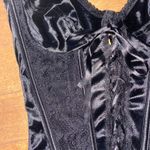 Vintage Seductive Wear by Cinema Etoile Black Satin Lace Corset Bustier L Size L Photo 8