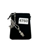 Boy charm necklace pendant 925 marking boy with overalls Silver Photo 12