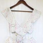 Show Me Your Mumu Zoey White Sequin Cutout Mini Dress Iridescent XL X-Large New Photo 3