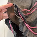 Free People  dark grey  and Pink Women's Skirt fully lined size 4. Photo 7