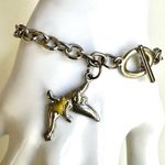 Disney  silver tone tinkerbell charm bracelet Photo 4