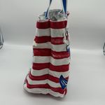 Brighton S.S. Canvas Tote Nautical Sail Away Patriotic Design Double Handle Photo 6