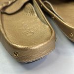 Cole Haan  metallic Leather Loafer Mules Size 7 slide braid detail Photo 4