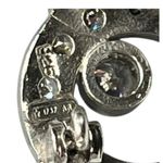 VALENTI Vintage Sterling silver Rhinestone Bear brooch RARE Photo 3