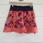Free People Peasant Coral Pink Floral Skirt Photo 1