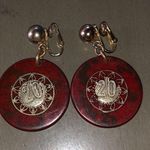 Casino chip earrings. Unique & original. Made with real Monte Carlo poker chips Photo 0