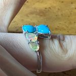 Sleeping Beauty Turquoise Ethiopian Opal Sterling Silver Ring Size 7 Photo 2