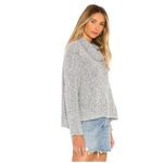 Free People  BFF Sweater Cowl Neck Slouchy Knit Boxy Pullover XS Heather Gray EUC Photo 1