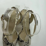 Hobbs London Snake Leather Vivienne Heeled Sandals Size 37 / US 6 Brown Photo 7