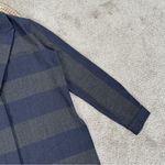 Tibi  Women’s Virgin Wool Blend Button Down Blazer Jacket in Stripe Blue Gray S Photo 4