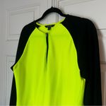 Ralph Lauren LRL Lauren Neon Yellow Black Quarter Zip Long Sleeve Top Size XL Photo 4