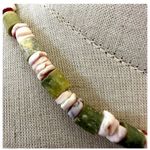 Vintage Green Jade Native Pueblo Tribe Ethnic Necklace Photo 2