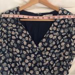 Madewell  Navy Floral Midi Dress Photo 4