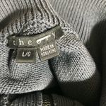 Theory  women solid blue full zip hoodie L Photo 2