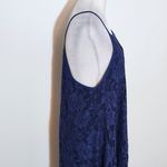 Ambiance Sleeveless Navy Blue Lace Mini Dress Size Medium Wedding Guest Dress Photo 5