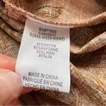 Saltwater Luxe  NWT Memphis Midi Dress Size Medium Rosewood Rust Floral Linen Photo 11