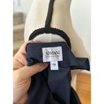 Armani Collezioni  Navy Asymmetric Neck Short Sleeve Boxy Dress Photo 4