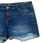 Kut From The Kloth Gidget Fray Short Size 8 Frayed Hem Dark Wash Denim Shorts Photo 1