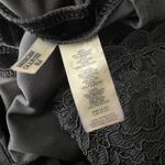 Calvin Klein  Velvet Black V Neck Dress with Lace Trim Size 2‎ NWT $129 Photo 9