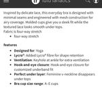 Lululemon Awake To Lace Bra Black and Barely Beige Size 34 C Photo 8