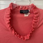 Givenchy Sport Ruffle Neck Soft Quiet Luxury Salmon Knit Sweater VTG Sz 40, US 8 Pink Photo 1