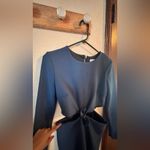 Bec & Bridge Navy Blue Dress Long Sleeve Tie front size 8 Photo 6