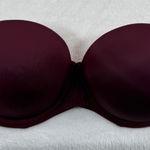 PINK - Victoria's Secret PINK‎ Victoria's Secret Everywhere Multi-Way Push Up Strapless Bra 36C Burgundy Photo 0