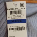 Style & Co  | cloudy day light Blue Silver Cowl-Neck Sweater Photo 6