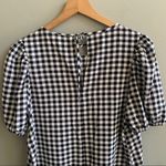 Divided H&M Gingham Check Black and White Babydoll Dress Short Sleeve NWT Medium Photo 4