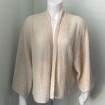 Anthropologie  cream open weave loose cardigan with wide sleeves one size Photo 0