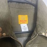 Ruby Rd. Olive Jean Jacket with Studs Green Size 10 Photo 3