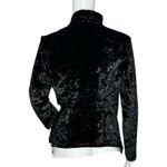 BLANK NYC  Jacket Womens Small‎ Black Velvet Asymmetrical Draped Zipper Moto Edgy Photo 3