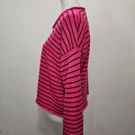 Pacific&Co Bkg &  New York Pink & Gray Dtrive Vneck Slouchy Sweater Size One Size Photo 1