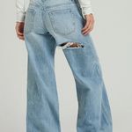 PacSun Casey Low Rise Baggy Jeans Butt Slit Light Indigo Photo 1
