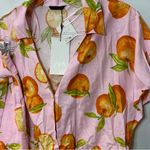 ZARA  2 PIECES MATCHING SET PRINTED CROPPED LINEN TOP & LINEN WRAP SKIRT ORANGE 🍊 Photo 7