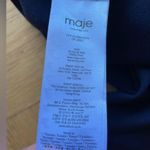 Maje NWT Mini Jupe Drapée Sz38 (~US4) navy blue mini skirt w/ front draping Photo 4