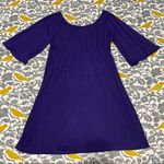 Muse Boston Proper Purple Scoop Neck Dress EUC 12 Photo 5