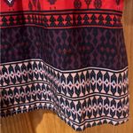 Maeve  Anthropologie Woodland Walk‎ Aztec Print  Button Down Blouse Tunic Size 0 Photo 9
