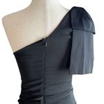 Altar'd State  Nicole Party Dress Black One Shoulder Minidress Photo 8