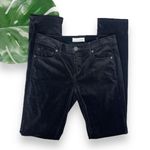 Loft Black Velvet Modern Velvet Skinny Jeans Photo 7