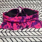 Torrid  Pink and Purple Tie Dye Peplum Bikini Top- 3 Photo 4